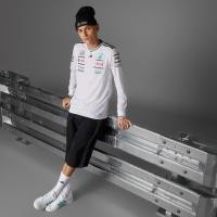 ราคา Adidas MERCEDES - AMG PETRONAS FORMULA ONE TEAM DRIVER JERSEY AUTHENTIC LONG SLEEVE White / Black (JX5797)