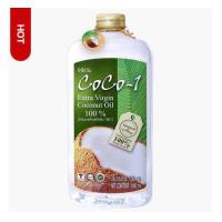 ราคา Coco-1 Premium Virgin Coconut Oil 1000 ml (น้ำมันมะพร้าวสกัดเย็นเกรดพรีเมี่ยม 1000มล.) ราคา 680.-