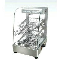 ราคา ตู้โชว์อุ่นอาหารไฟฟ้า 3 ชั้น หน้ากว้าง 38 ซม. สแตนเลสทั้งตัว ปรับอุณหภูมิได้ (000594)