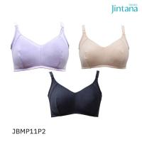 ราคา Jintana ชุดชั้นในให้นมไม่มีโครง Bra Pack รุ่น Momtomom รหัส JBMP11P2 (สีเบจ ม่วง ดำ) (21469834451)
