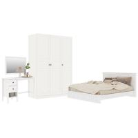 KONCEPT ชุดห้องนอน 5 ฟุต พร้อมตู้บานเปิด 134 ซม. รุ่น MONETA