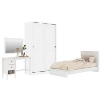 KONCEPT ชุดห้องนอน 3.5 ฟุต พร้อมตู้บานเลื่อน 120 ซม. รุ่น MONETA