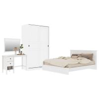 KONCEPT ชุดห้องนอน 6 ฟุต พร้อมตู้บานเลื่อน 120 ซม. รุ่น MONETA