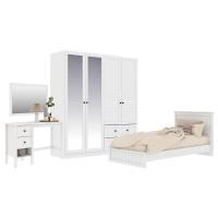 KONCEPT ชุดห้องนอน 5 ฟุต พร้อมตู้บานเปิด 180 ซม. รุ่น MONETA