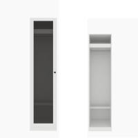 ราคา Koncept Furniture ตู้เสื้อผ้าบานเปิด สีขาว รุ่น BLOX 19215006