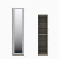 Koncept Furniture ตู้เสื้อผ้าบานเปิด สีเทาอ่อน รุ่น BLOX 19211265