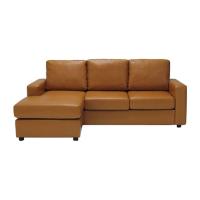 ราคา Koncept Furniture โซฟาเข้ามุมสลับด้านได้ซ้าย/ขวา รุ่น Zette สีน้ำตาลอ่อน (19175144)