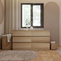 ราคา Koncept Furniture ตู้เตี้ยลิ้นชัก สีลินด์เบิร์กโอ๊ค รุ่น TIMBUR 19215564