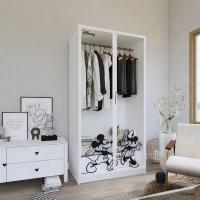 ราคา Koncept Furniture ตู้เสื้อผ้าบานเปิด Disney 100 ซม. สีขาว รุ่น DISNEY MICKEY MINNIE 19218566