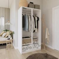 ราคา Koncept Furniture ตู้ผ้าบานเปิด Disney 100 ซม. สีขาว รุ่น DISNEY POOH 19218569
