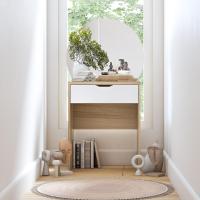 Koncept Furniture โต๊ะเครื่องแป้ง KC-PLAY สีลินเบิร์ก-ขาว รุ่น EMBRACE 19225461
