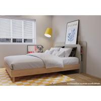 Koncept Furniture เตียง 5 ฟุต สีลินด์เบิร์ก เทาอ่อน รุ่น BROOKER 19225684