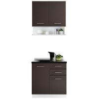 ราคา Koncept Furniture Kourmet ชุดครัว Kourmet WENGE Modern สีดำ (59021140)