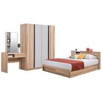 ราคา Koncept Furniture ชุดห้องนอน ขนาด 6 ฟุต รุ่น Mavis ตู้160 สีไม้อ่อน (59058598)
