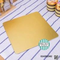 ราคา แผ่นรองเค้กสีทองด้านขอบมน 2 ปอนด์ เนื้อหนา แพค 20 ใบ (3425)