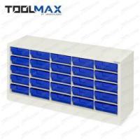 ราคา TOOLMAX ตู้ใส่กล่องอะไหล่แบบแบ่งช่องได้ - ตู้สีครีม กล่องสีน้ำเงิน CBL0505N