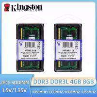ราคา Kingston 2pcs แล็ปท็อป RAM DDR3L DDR3 8GB 4GB 1066 1333 1600 1866Mhz SODIMM PC3-8500 10600 12800 โน้ตบุ๊ค Ram DDR3 Dual Channel (1005006144828031)