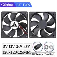 ราคา Gdstime 120 มม.พัดลม 24V 12V 5V Cooler 120 มม.* 25 มม.คอมพิวเตอร์ PC Case พัดลมระบายความร้อน 12 ซม.พัดลม USB สําหรับแล็ปท็อป GPU CPU ตู้ Cooling (1005007981265798)