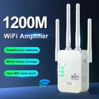 ราคา 5G 2.4G Dual-band 300Mbps 1200Mbps WiFi Repeater Wireless Extender WiFi Booster เครื่องขยายเสียงเครือข่ายยาวสัญญาณ WiFi Router (1005009186891606)