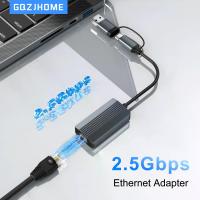 ราคา อะแดปเตอร์อีเทอร์เน็ต 2.5G 2500Mbps USB 3.0 และประเภท C ถึง Rj45 การ์ดเครือข่ายสําหรับแล็ปท็อปพีซี NAS Server Windows Mac OS อินเทอร์เน็ต (1005008789940208)