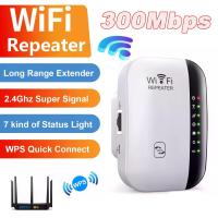 ราคา Wireless WiFi Repeater 300Mbps WiFi Extender Amplifier Booster Router 802.11N WPS ยาว 7 สถานะ WiFi Repeater สําหรับ PC (1005006412847837)