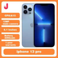 ราคา ปลดล็อค iPhone 13 Pro 128GB/256GB ROM สมาร์ทโฟน A15 Face ID 6.1 "หน้าจอ OLED 12MP กล้อง iPhone 13pro (1005005909209398)