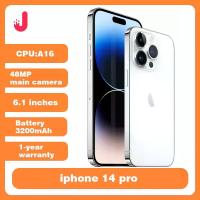 ราคา Apple iPhone 14 Pro ทางกายภาพ SIM NFC 128 GB/256 GB ปลดล็อค ROM 6 GB RAM 6.7 "OLED สมาร์ทโฟน Face ID 5G ใช้โทรศัพท์มือถือ (1005008906065271)