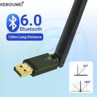 ราคา KEBIDUMEI USB บลูทูธอะแดปเตอร์บลูทูธ 6.0 ดองเกิลสำหรับพีซี วินโดวส์ 8.1/10/11 ไดร์เวอร์ฟรีสำหรับเม้าส์คีย์บอร์ดหูฟังลำโพง (1005009725183118)