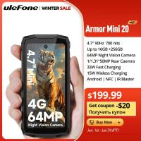 ราคา Ulefone Armor mini 20 4G สมาร์ทโฟนหน้าจอ 4.7 นิ้วที่ทนทาน กล้องถ่ายภาพกลางคืน 64MP ไฟ LED อเนกประสงค์ ระบบปฏิบัติการ Android 14 แบตเตอรี 6200mAh แรม 16GB（8+8）รอม 256GB 33W (1005008108693390)