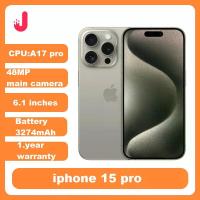 ราคา Original iPhone 15 pro Dual eSIM 6.1 ของแท้ LTPO Super Retina XDR OLED Face ID NFC A17Pro 8GB 128/256GB 98% ใหม่ 5G โทรศัพท์มือถือ (1005009031761867)