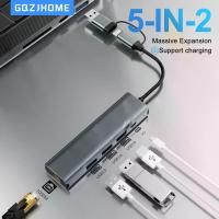 ราคา 1000Mbps Ethernet Adapter USB 3.0 ประเภท C ถึง RJ45 การ์ดเครือข่ายสําหรับ Nintendo Switch PC แล็ปท็อปกล่องทีวีอินเทอร์เน็ต USB Lan (1005009338702613)