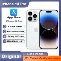 ราคา Apple iPhone 14 Pro 128GB 256GB 512GB 1TB ROM 6GB RAM รองรับ Dual eSIM 1SIM+1eSIM หน้าจอ 6.1 นิ้ว OLED Face ID NFC ชิปเซ็ต A15 5G ปลดล็อคแล้ว มือสอง (1005010193963738)