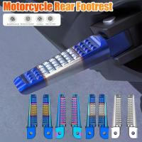 ราคา 1 คู่เท้า Anti-SLIP เท้าวางหมุดอลูมิเนียมรถจักรยานยนต์ด้านหลัง Footrests สําหรับ Honda Phantom 150 CB190R สําหรับ YAMAHA (1005007997659669)