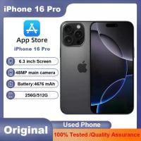 ราคา Apple iPhone 16 Pro 6.3 นิ้ว 256/512GB ROM รองรับ Dual eSIM โทรศัพท์มือถือ A18Pro Retina XDR OLED Face ID NFC 5G ปลดล็อคแล้ว มือสอง (1005010194620245)