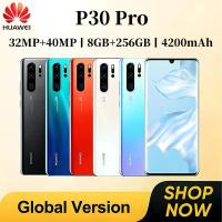 ราคา สมาร์ทโฟน HUAWEI P30 Pro ระบบปฏิบัติการ Android แบตเตอรี่ 4200mAh RAM 8GB ROM 256GB หน้าจอ 6.47 นิ้ว FHD+ ความละเอียด 2340x1080 กล้องหน้า 32MP กล้องหลัง 40MP ระบบ GPS รองรับเครือข่าย 4G และ 5G (100500