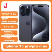 ราคา iPhone 15 Pro Max ของแท้จาก Apple พร้อมซิมฟิสิคอล ความจุ 128/256/512GB แรม 8GB หน้าจอ OLED 6.7 นิ้ว ชิป A17pro รองรับ 5G ปลดล็อคแล้ว มือสอง รุ่น 15Pro (1005010296416166)