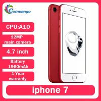 ราคา iPhone 7 ของแท้จาก Apple ปลดล็อคแล้ว ความจุ 32/128/256GB ระบบปฏิบัติการ iOS ชิป A10 กล้อง 12.0MP รองรับ 4G LTE กล้องหลัง 12MP ระบบสแกนลายนิ้วมือ Quad-Core โทรศัพท์มือถือ iphone7 (1005010201521057)