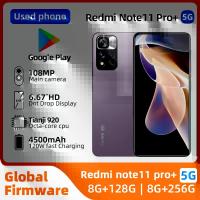 ราคา Redmi note 11 pro+ plus Android 5G ปลดล็อค 6.6 นิ้ว 8GB RAM 256GB ROM ทุกสีสภาพดีโทรศัพท์มือสองเดิม (1005006161668265)