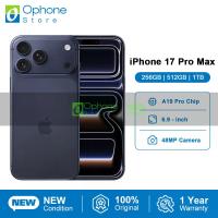 ราคา สมาร์ทโฟน iPhone 17 Pro Max 5G รุ่นใหม่ล่าสุด A19 Pro หน้าจอ XDR 120Hz ขนาด 6.9 นิ้ว กล้องหลัก 48MP บลูทูธ 6 eSIM ควบคุมกล้องได้ (1005009921637946)