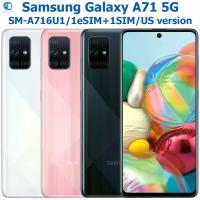 ราคา Samsung Galaxy A71 5G สมาร์ทโฟนแอนดรอยด์ หน้าจอ 6.7 นิ้ว รุ่น US แรม 6GB ความจุ 128GB ซีพียู 8 คอร์ สแกนลายนิ้วมือ NFC กล้อง 64MP แบตเตอรี่ 4500mAh ปลดล็อคแล้ว (1005010459125068)