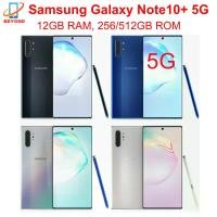 ราคา Samsung Galaxy Note10+ Note10 Plus 5G N976U1 N976B N976N ความจุ 256/512GB แรม 12GB Octa Core ของแท้ หน้าจอ AMOLED 6.8 นิ้ว โทรศัพท์มือถือ (1005010678033727)