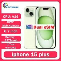 ราคา iPhone 15 Plus ของแท้ ความจุ 128GB/256GB แรม 6GB รองรับ Dual ESIM หน้าจอ OLED 6.7 นิ้ว ระบบสแกนใบหน้า Face ID รองรับ NFC ชิป A16 รองรับ 5G มือสอง รุ่น 15PLUS (1005010180922470)