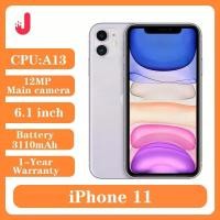 ราคา ปลดล็อก iPhone 11 64 GB/128 GB/256 GB 3110 mAh A13 6.1 นิ้วหน้าจอ LCD IOS LTE 4G iphone11 โทรศัพท์มือถือ (1005008379110811)