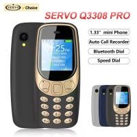 ราคา SERVO Q3308Pro 3 ซิมการ์ดมินิโทรศัพท์มือถือบลูทูธDial Magic Voice FM Call Recorder 1.33 นิ้วกระเป๋าขนาดเล็กปุ่มโทรศัพท์มือถือ (1005007815948196)