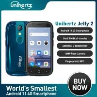 ราคา Unihertz Jelly 2ขนาดเล็กโทรศัพท์มือถือ6GB 128GB Android 10 Helio P60 Octa Core 4G LTE สมาร์ทโฟน dual Sim USB OTG NFC โทรศัพท์มือถือ (1005004337207600)