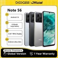 ราคา สมาร์ทโฟน DOOGEE Note 56 รุ่น Global ระบบปฏิบัติการ Android 16 แบตเตอรี่ขนาดใหญ่ 6150mAh หน้าจอ 6.56 นิ้ว 90Hz หน่วยความจำ 24GB ความจุ 64GB (1005010057360551)