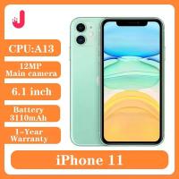 ราคา ปลดล็อก Apple iPhone 11 64GB/128GB/256GB 3110mAh dual 12MP กล้อง A13 6.1 นิ้วหน้าจอ LCD IOS LTE 4G iphone11 (1005003444731124)