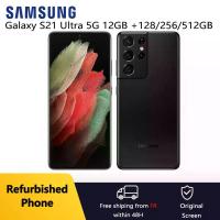 ราคา Samsung Galaxy S21 Ultra 5G G998U1 รุ่นปรับปรุงใหม่ หน้าจอ AMOLED 6.8 นิ้ว 12GB+128/256/512GB Snapdragon NFC สมาร์ทโฟน สภาพดีเยี่ยม (1005010278043698)