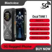 ราคา Blackview Oscal TANK 1 5G โทรศัพท์มือถือที่ทนทานด้วย AI มาตรฐาน IP68 & IP69K หน้าจอ 6.78 นิ้ว แรม 16GB รอม 512GB แบตเตอรี่ 20000mAh ชาร์จเร็ว 55W กล้อง 64MP รองรับ NFC ระบบปฏิบัติการ Android 15 (10050