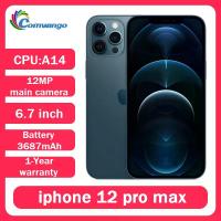 ราคา iPhone 12 Pro Max 6.7 นิ้ว 128GB/256GB ROM ชิป A14 Bionic iOS ของแท้ Apple 12pm มือสอง ปลดล็อคแล้ว รองรับ Face ID (1005011950782474)